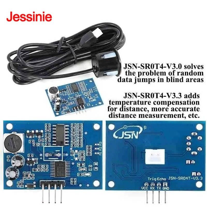Hydration Sensor Skin - JSN-SR04T JSN SR04T 3.3 Waterproof Ultrasonic