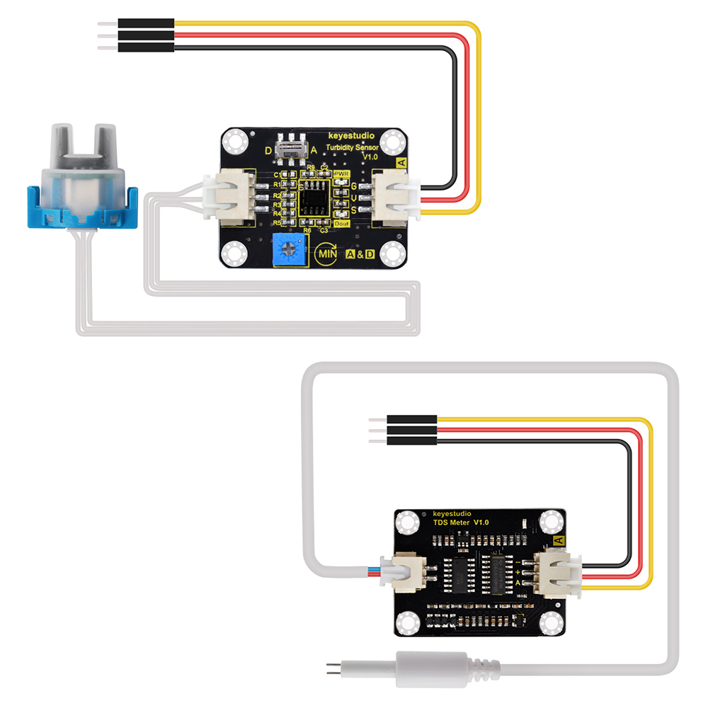 Hydration Sensor Skin - keyestudio TDS Sensor Meter V1.0 Board/Turbidity