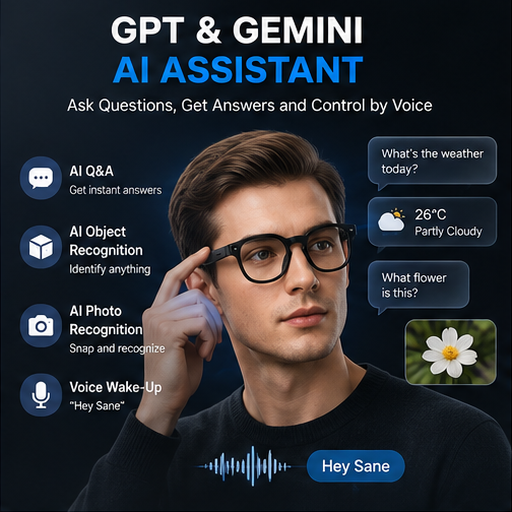 AI Smart Glasses 8MP Camera 10 - Smart Glasses Lens 评论和价格