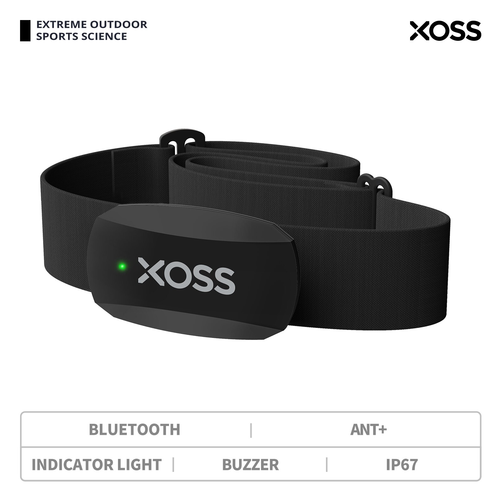 XOSS X2 Chest Strap Heart Rate - Breath Rate Monitor 评论和价格